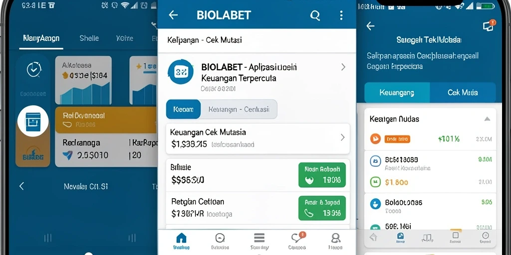 Tampilan antarmuka pengguna BIOLABET menampilkan fungsi Cek Mutasi.