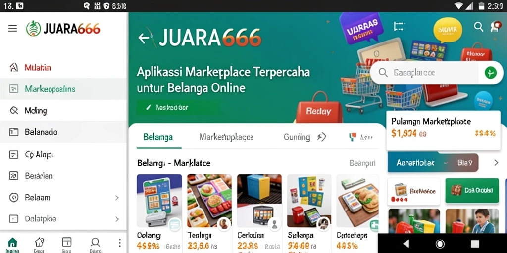 Tampilan antarmuka JUARA666 yang user-friendly untuk belanja online.