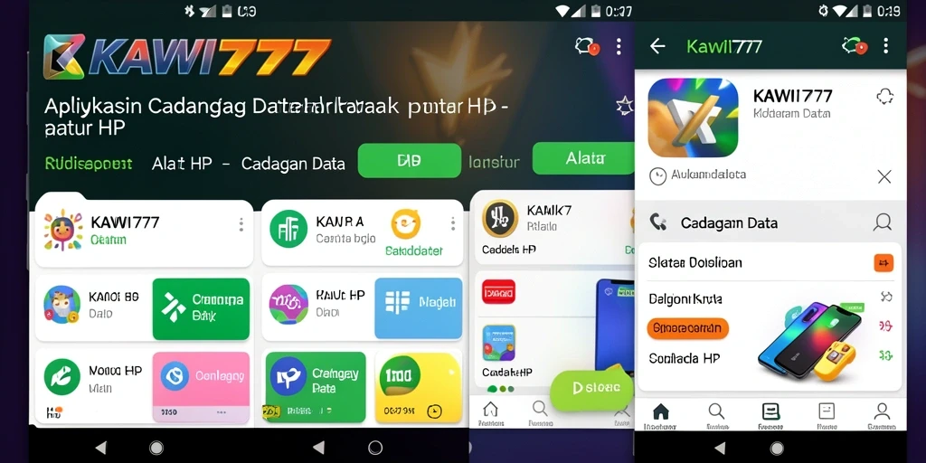 Antarmuka KAWI777 yang ramah pengguna untuk pencadangan data.