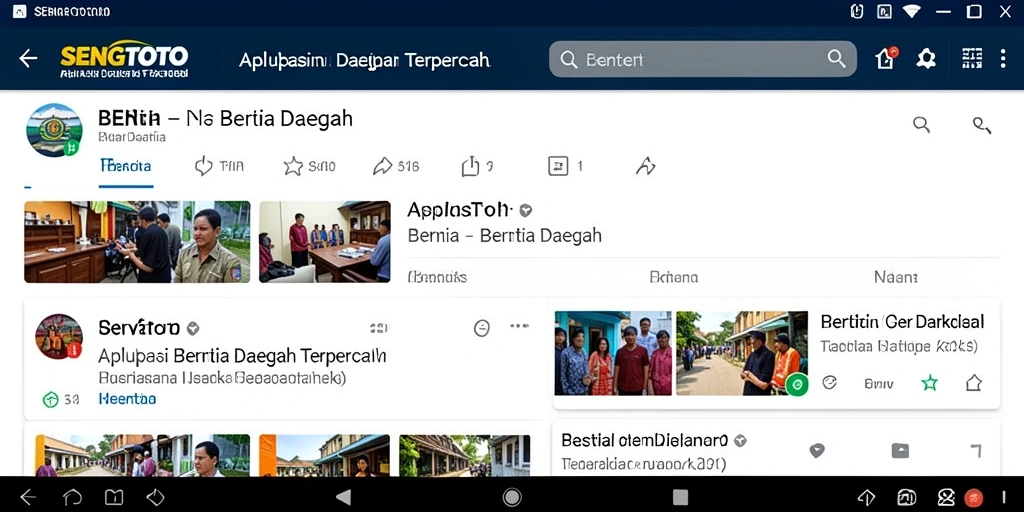 Antarmuka SENGTOTO yang sederhana dan informatif.
