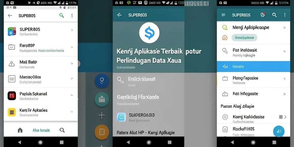 Tampilan antarmuka SUPER805 yang sederhana dan mudah diakses.
