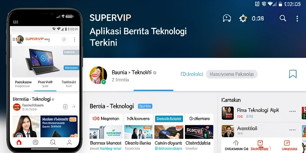 Tampilan antarmuka SUPERVIP yang modern dan fungsional.